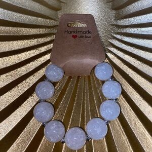 White Beaded Bracelet